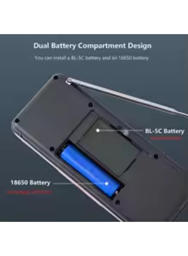 جوك راديو FM ستريو محمول ، مكبرات صوت لاسلكية ، مشغل بطاقة TF USB ، قابل لإعادة الشحن ، متوافق مع بلوتوث ، مستقبل ستيريو - Image 4